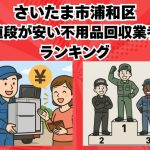 浦和区　値段が安い不用品回収業者ランキング